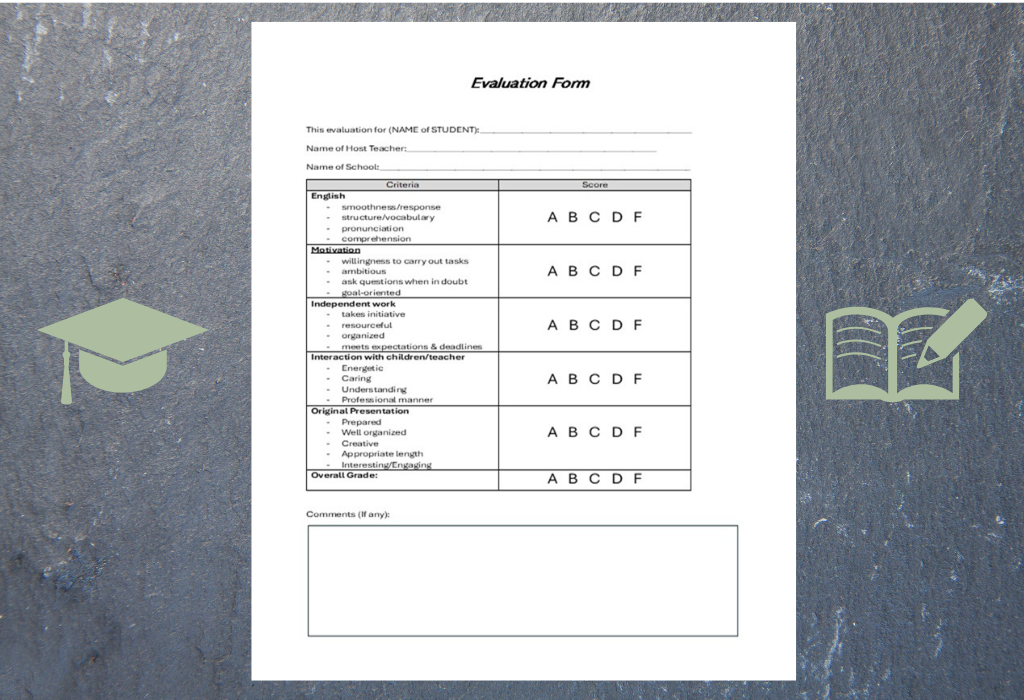 Evaluation Form